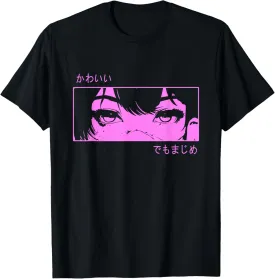 Anime Girl Eyes - Japan Culture Art - Japanese Aesthetic T-Shirt