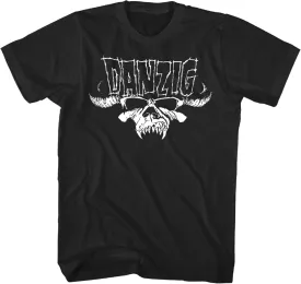 Danzig Skelly Logo Mens Short Sleeve T Shirt 90s Metal Band Vintage Style Graphic Tees