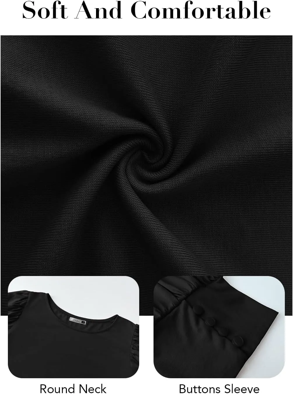 DOROSE Womens Tops Puff Sleeve Blouses Dressy Casual Work T Shirts