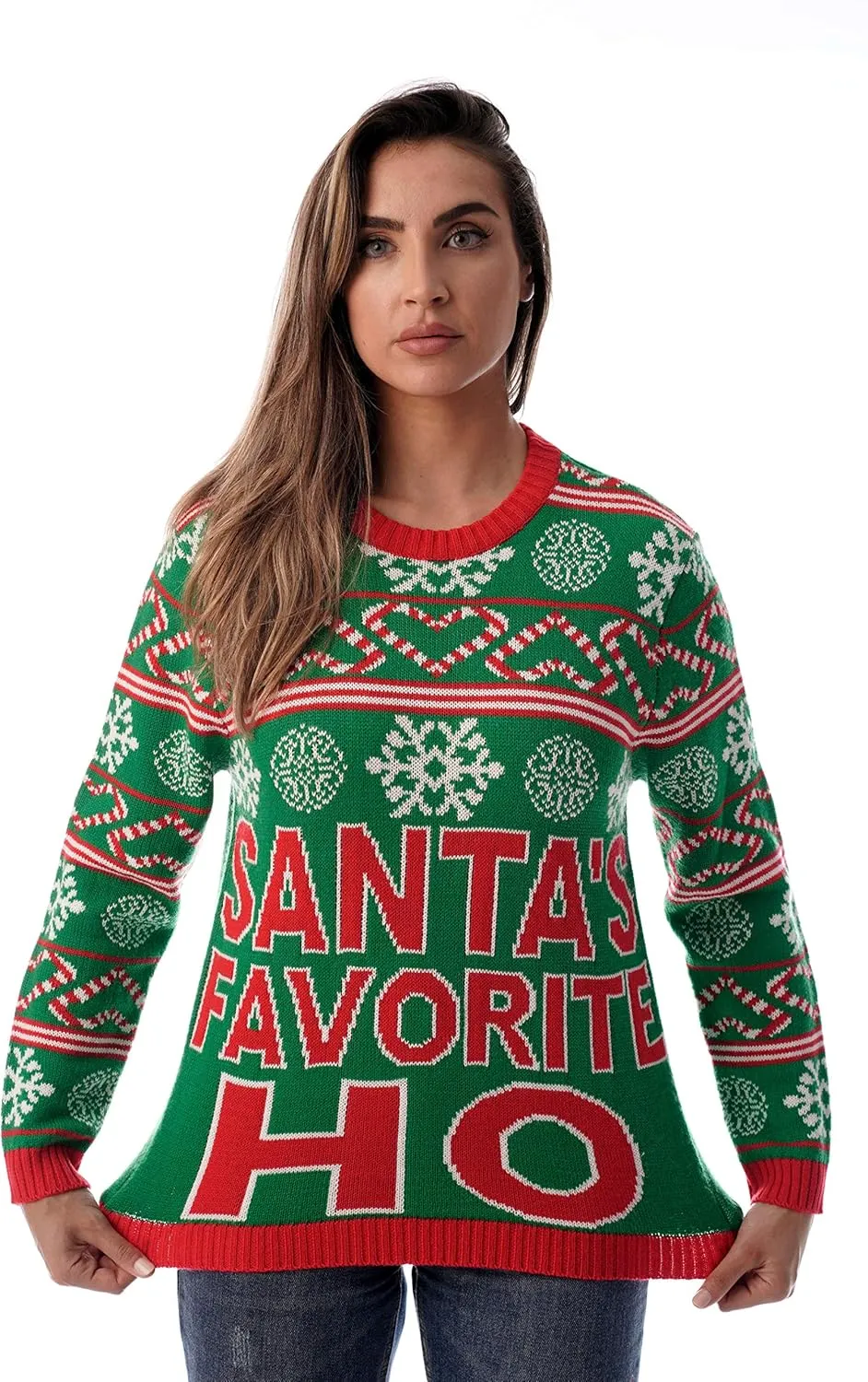 #followme Womens Ugly Christmas Sweater - Sweaters for Women