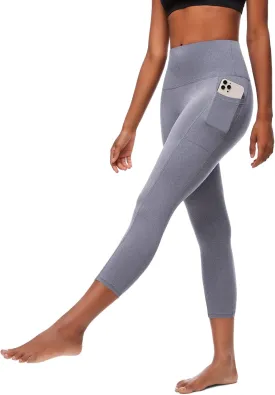 FULLSOFT Capri Leggings with Pockets High Waisted Capri Leggings for Women Workout Yoga Pants Capris