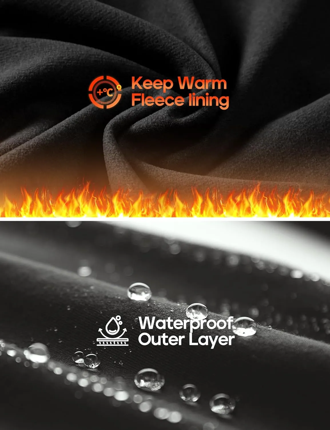 Heathyoga Fleece Lined Leggings Women with Pockets Water Resistant Thermal Leggings Winter Warm Yoga Pants Hiking Running