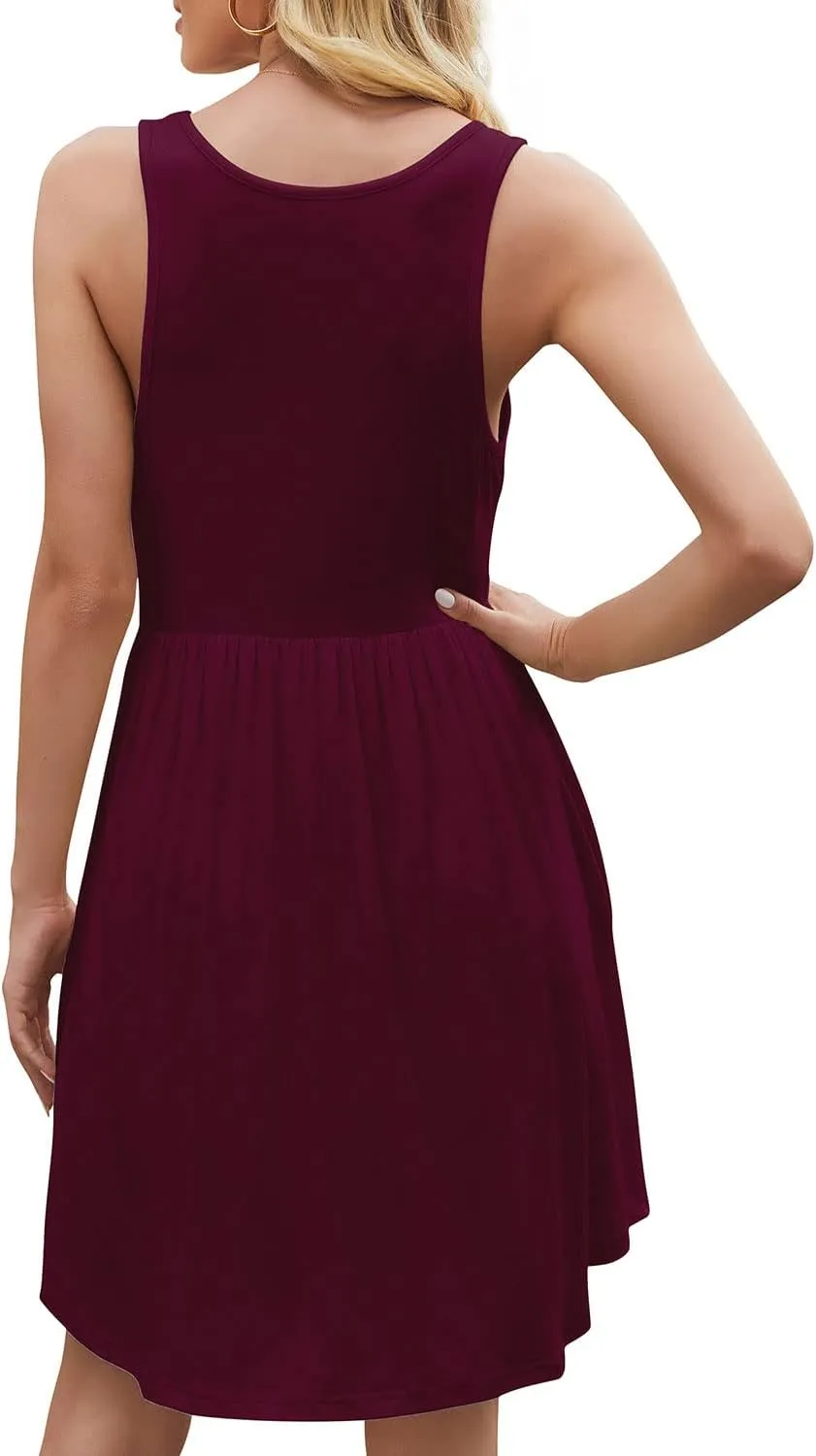 HiMONE Vacation Dresses for Women 2025 Summer Dress Women's Casual Sundresses Casual Beach Petite Sun Dress XS-2XL