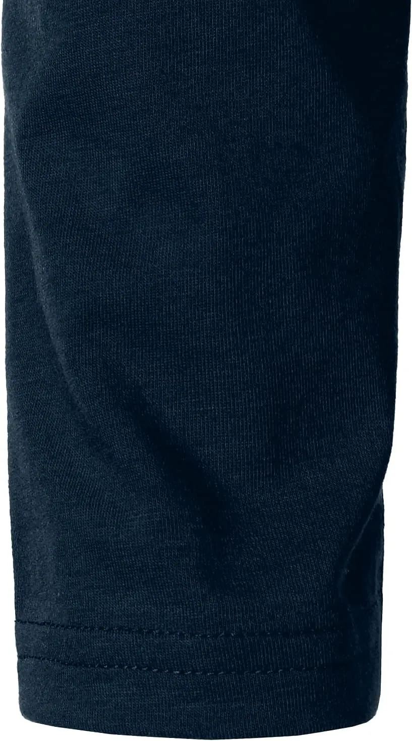 HOOD CREW Mens Long Sleeve Polo Shirts Fashion Color Block Zipper T Shirts
