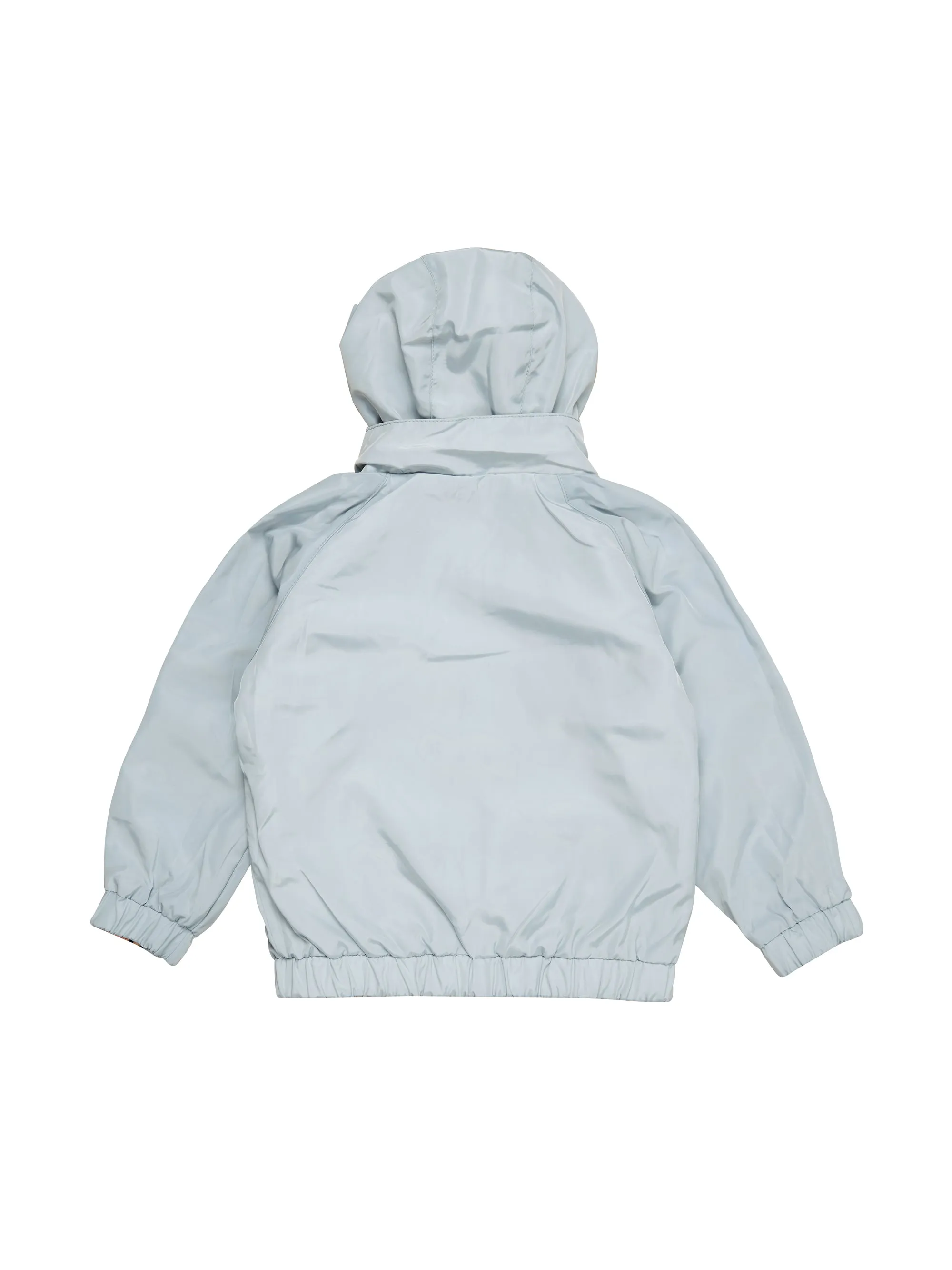 Huxbaby Smile Bear Reversible Rain Jacket - Dusty Sky