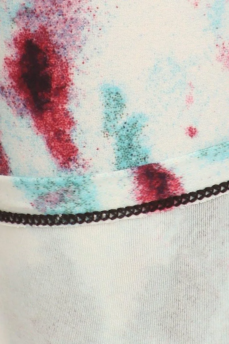 Leggings Depot High Waisted Tie Dye & Fabric Print Leggings for Women - Reg, Plus, 1X3X, 3X5X