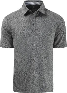 Men's Quick Dry Golf Polo Shirt Moisture Wicking Performance Short Sleeve Athletic Golf Shirts for Men