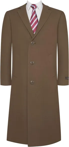 Men's Wool Classic Fit Wool Blend Long Peacoat Winter Jacket Overcoat