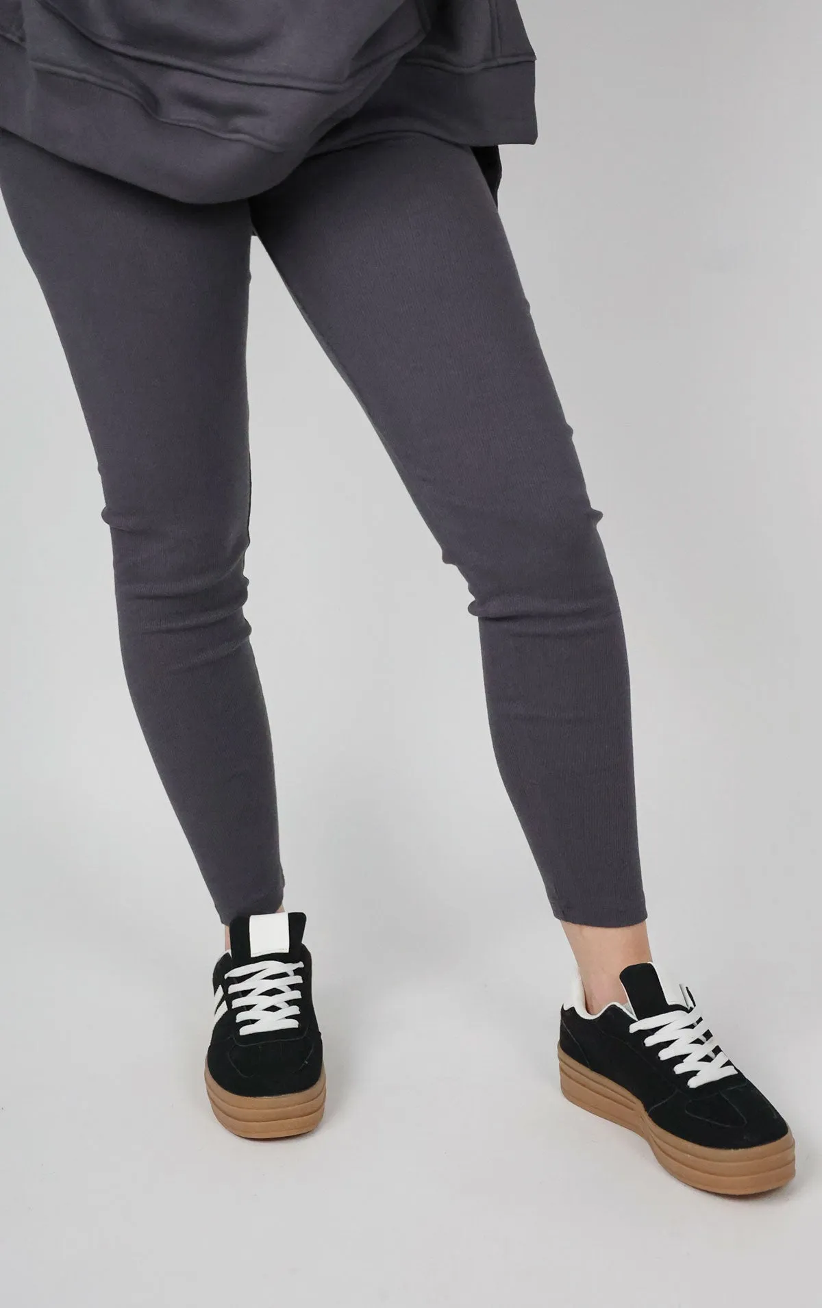 Slate Grey Oversized Leggings and Hoodie Set