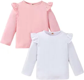 Toddler Kids Baby Girl Outfits Princess Vest Long Sleeve Shirt Top