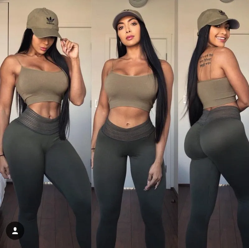 VenusFox sexy high waist push up workout leggings