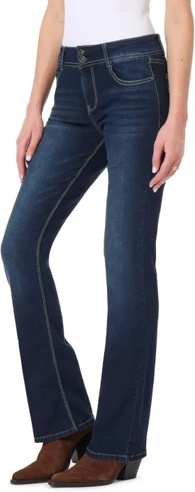 WallFlower Luscious Curvy Bootcut Jeans for Women Mid-Rise Insta Stretch Denim, Size Inclusive Juniors Jeans, Sizes 0 to 24 WallFlower Luscious Curvy Bootcut Jeans for Women Mid-Rise Insta Stretch Denim, Size Inclusive Juniors Jeans, Sizes 0 to 24