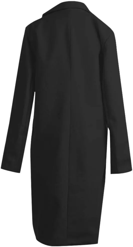 Winter Coats for Women Basic Essential Double Breasted Midi Wool Blend Pea Coats 2022 Blazer Jackets for Women Winter Coat